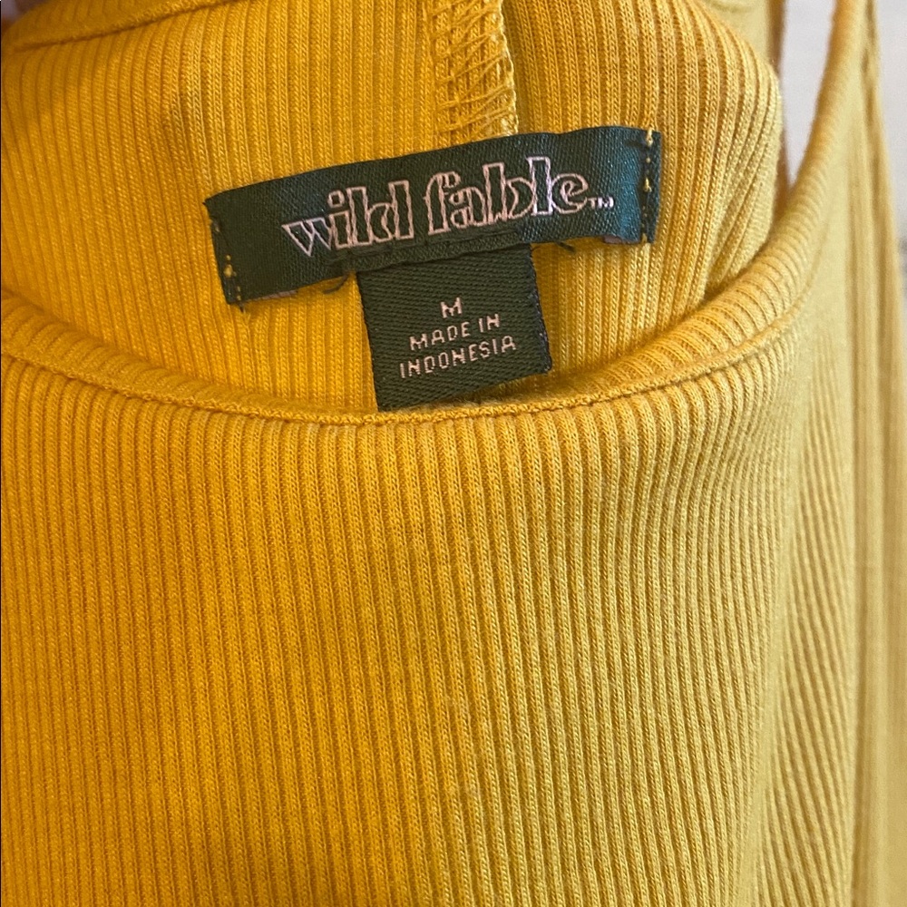 Wild Fable Mustard Ribbed Dress - Picture 11 of 12